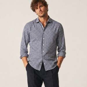 Todd Snyder Men's Blue gray Ginham Button up Shirt Size 16 32/33